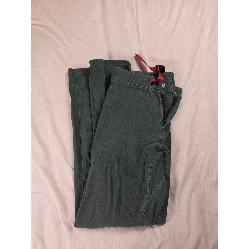Topo Designs Dirt Pants Mens 32x32 Green Organic Cotton Chino Outdoor Stretch